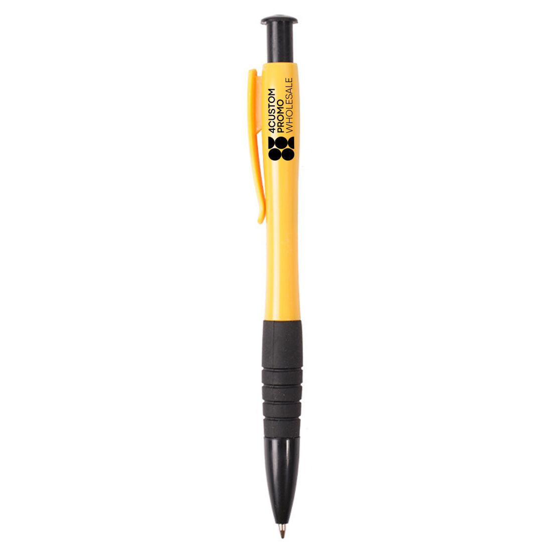 Custom Plastic Ballpoint Pen with Rubber Grip