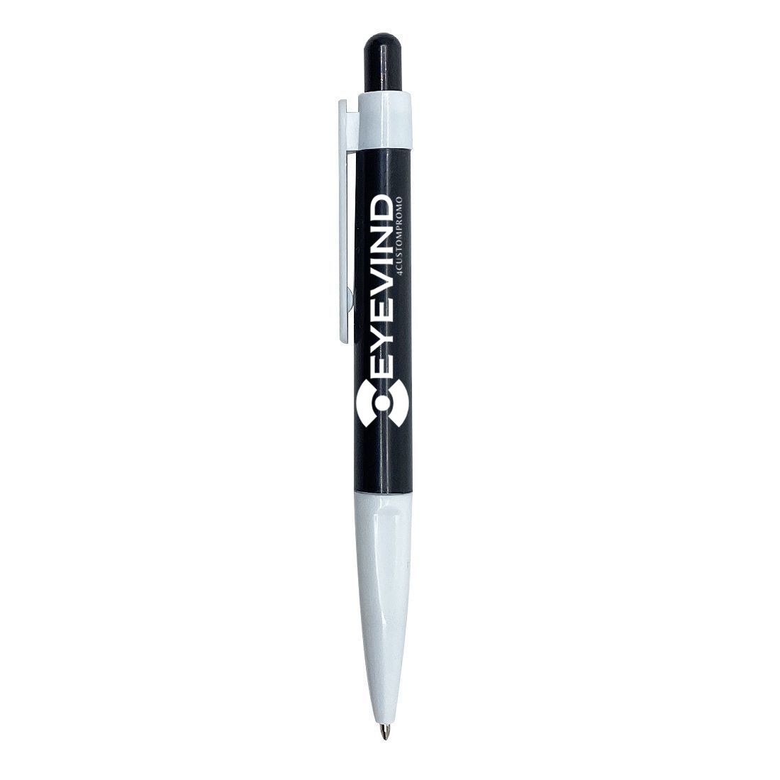 Custom Plastic Click Ballpoint Pen with Clip