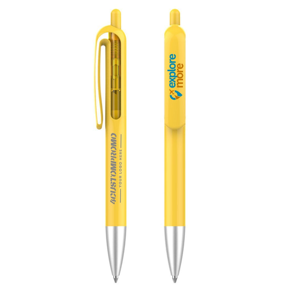 Custom Plastic Window Ballpoint Pen