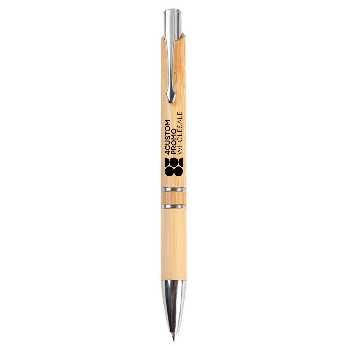 Custom Press Bamboo Ballpoint Pen