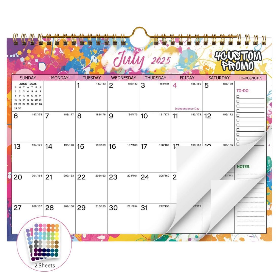 Custom Printed 18-Month Wall Calendar – 17