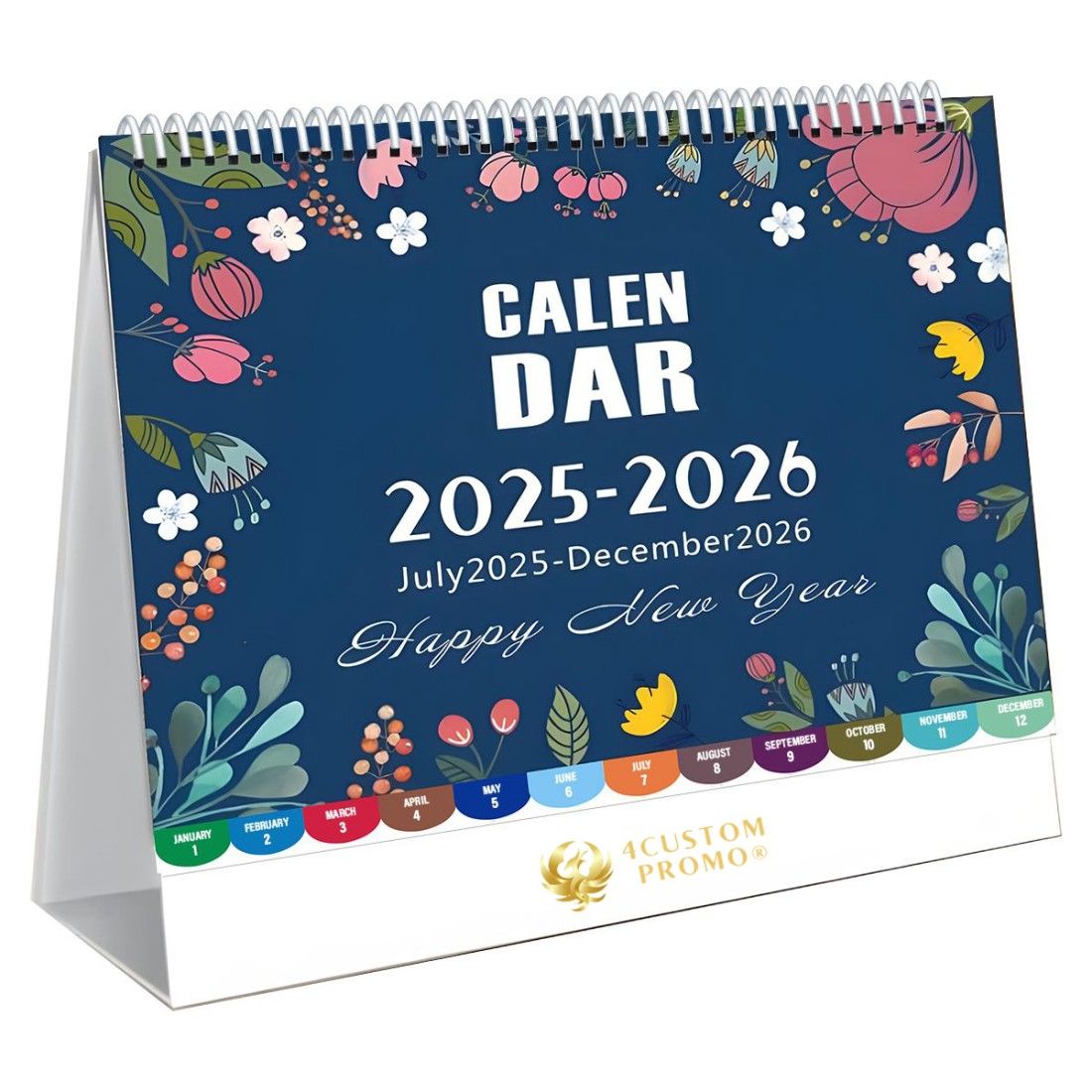 Custom Floral Desk Calendar