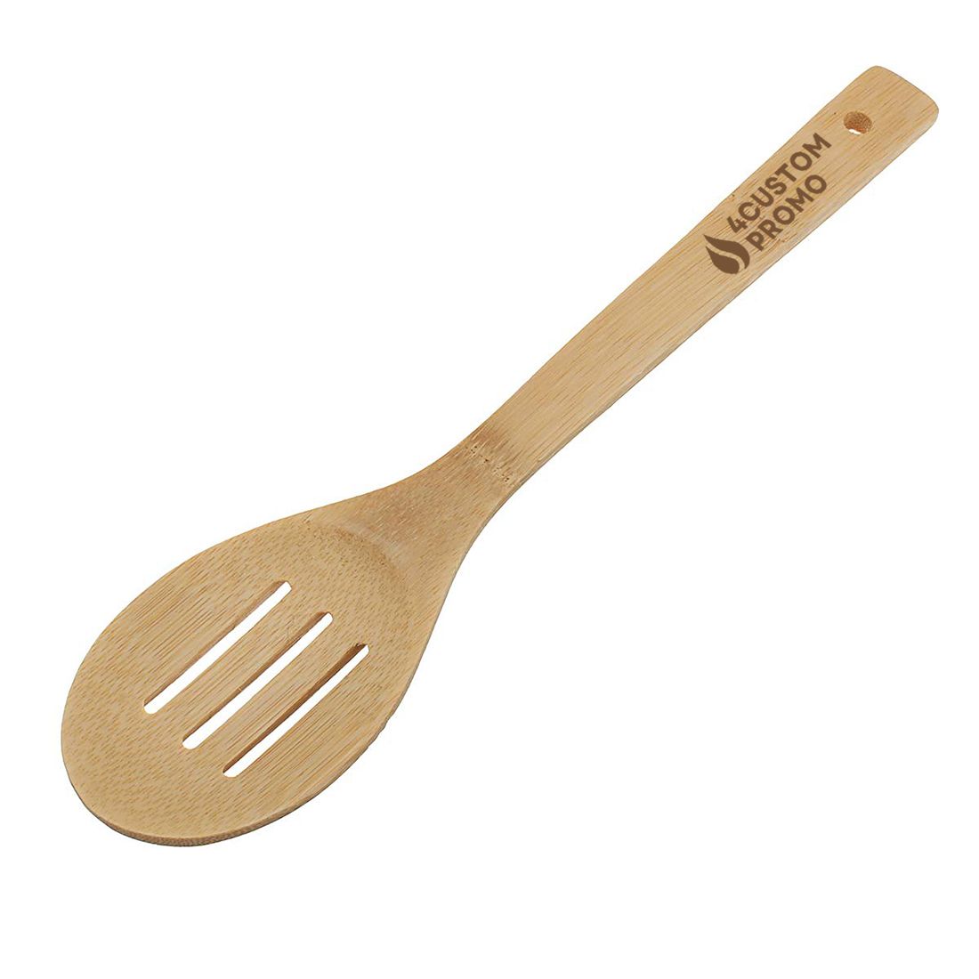 Custom Promotional Bamboo Slotted Spoon - 12