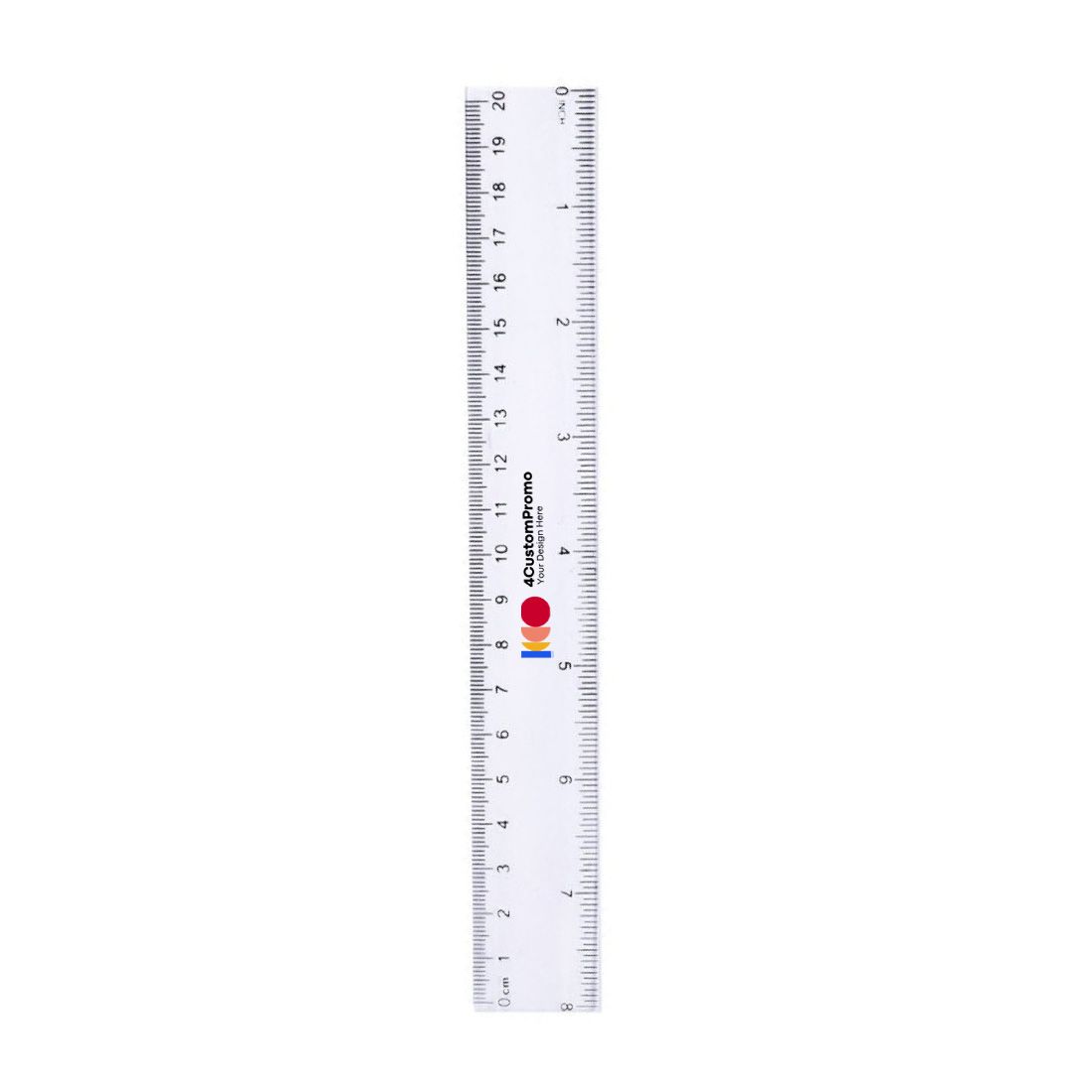 Custom Promotional Clear Ruler - 8 Inch/20 cm