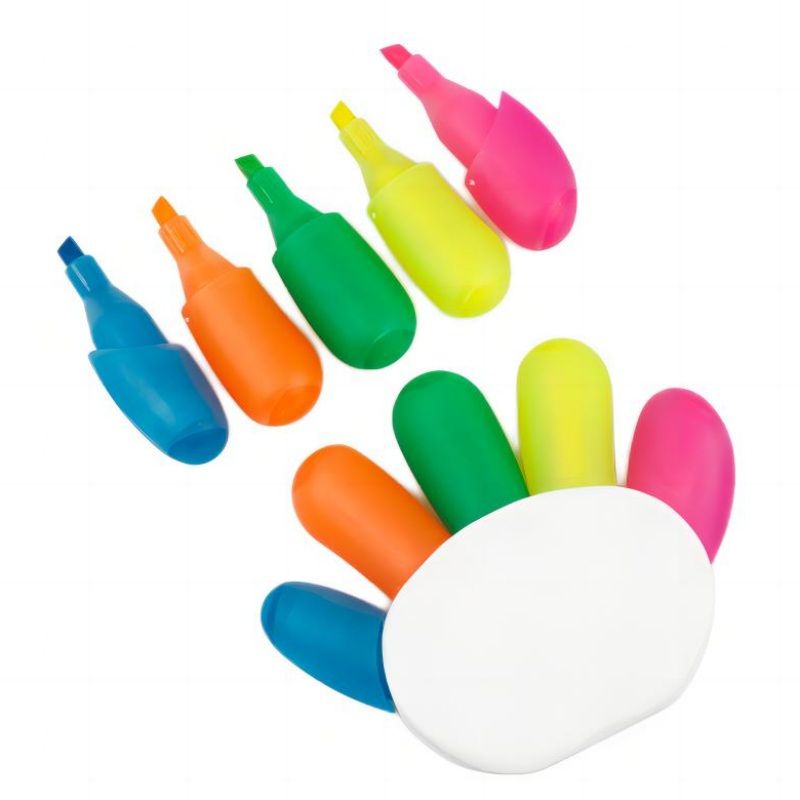 Custom 5 Colors Hand Shaped Highlighter