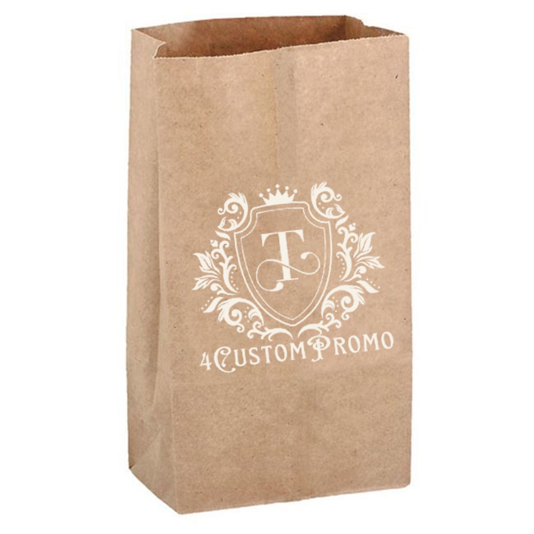 Custom Promotional Kraft Paper Grocery Bag - 12.5