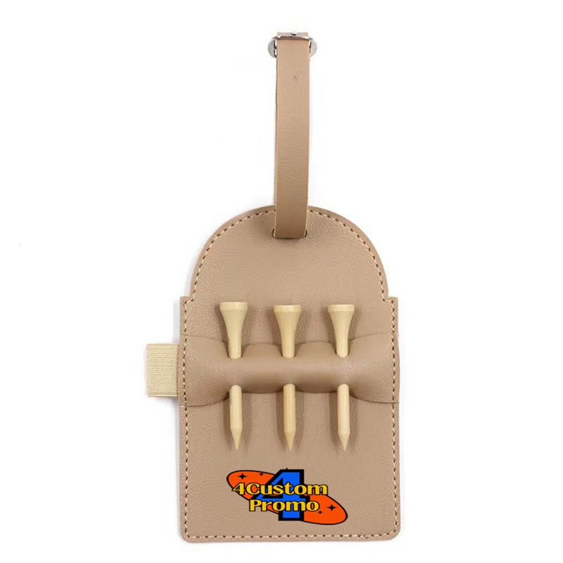 Custom PU Leather Golf Tee Holder