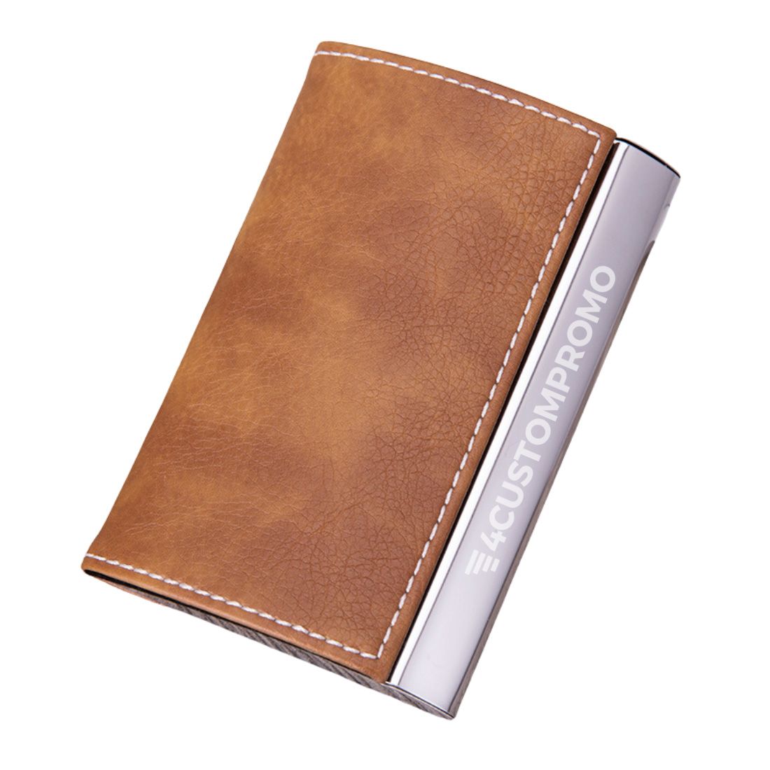 Custom PU Leather Magnetic Business Card Holder