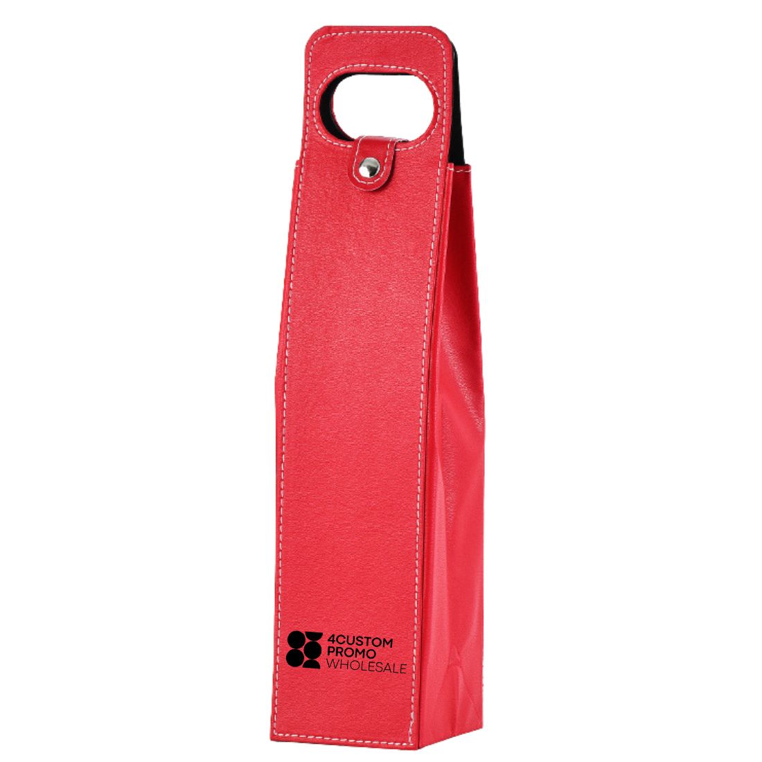 Custom PU Leather Wine Bottle Carrier