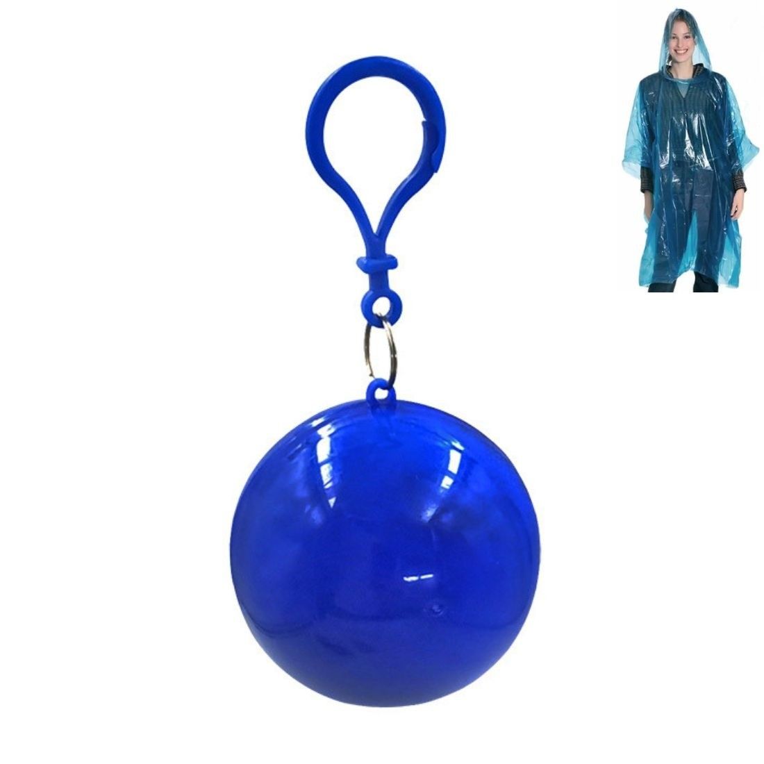 Custom Rain Poncho Keychain Ball