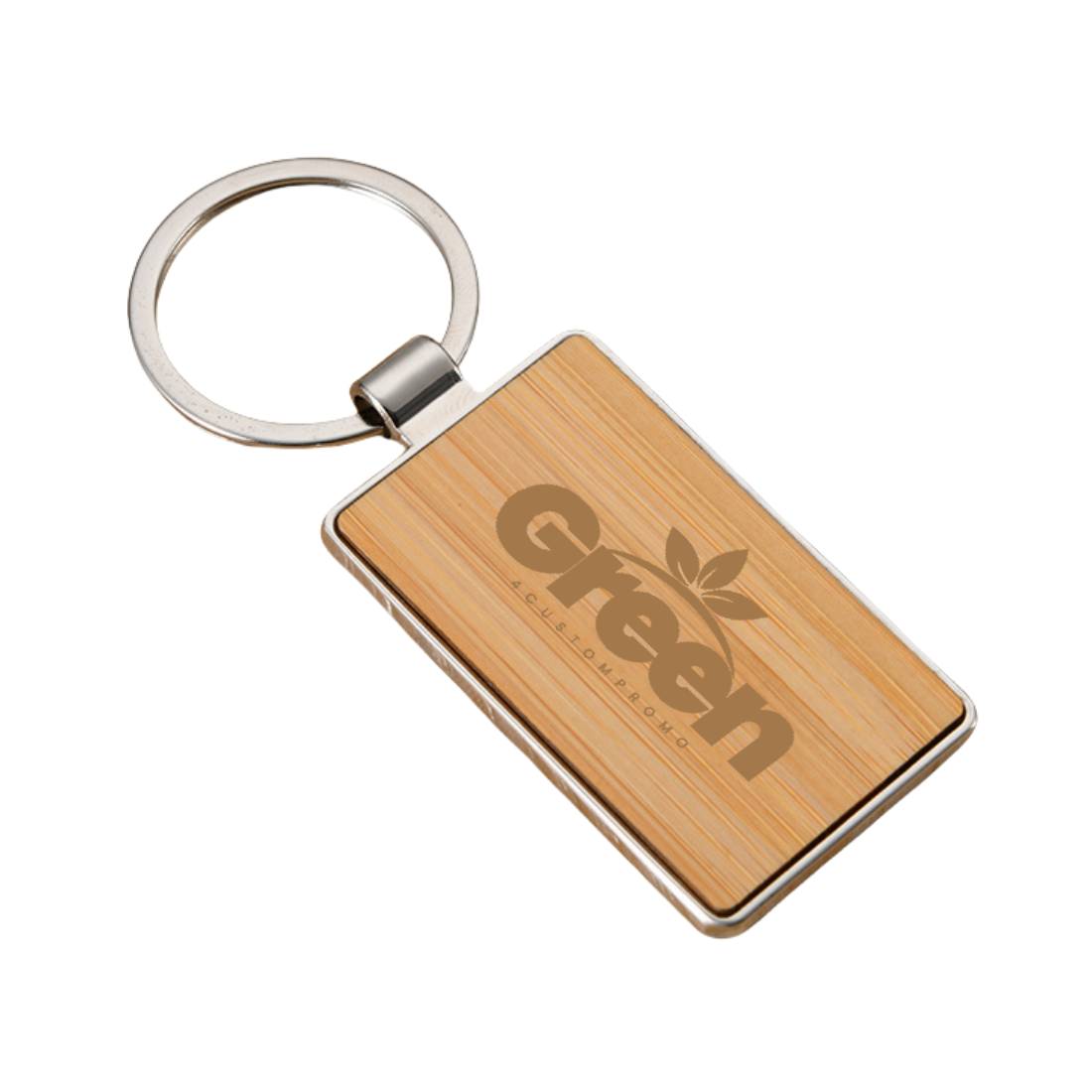 Custom Rectangle Bamboo Key Tag