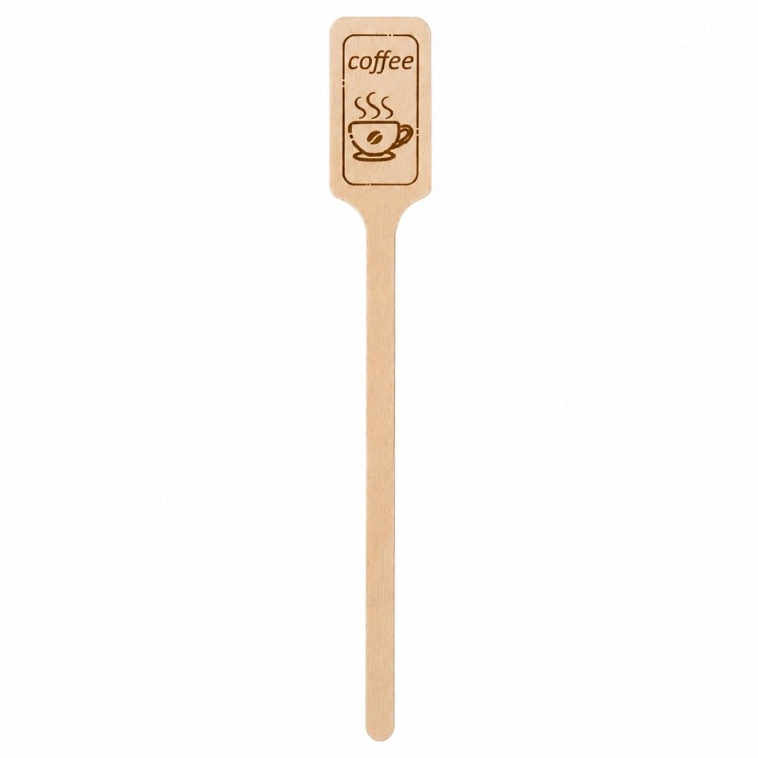 Custom Rectangle Top Wooden Drink Stirrers