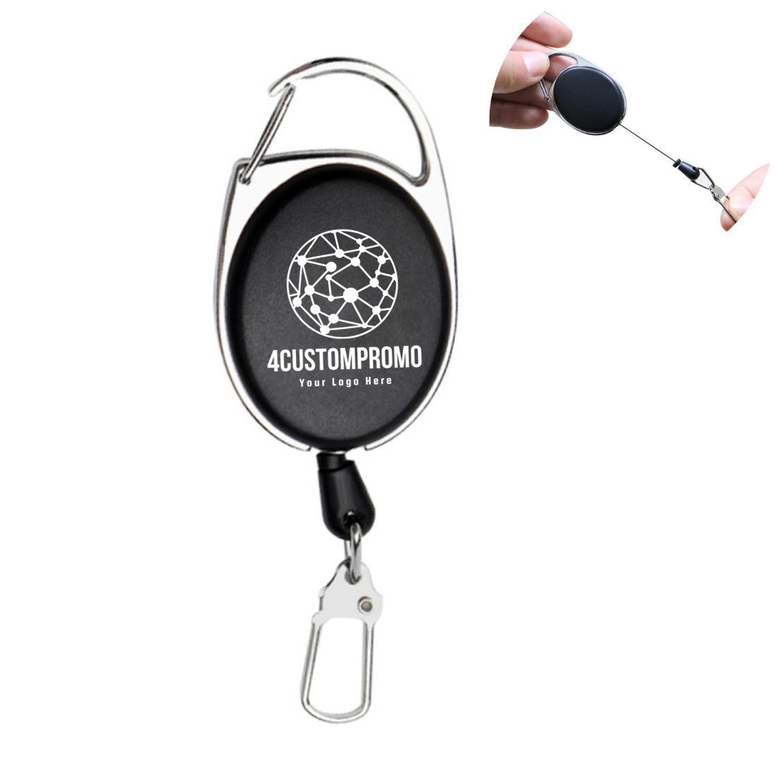 Custom Retractable Badge Reel Keychain