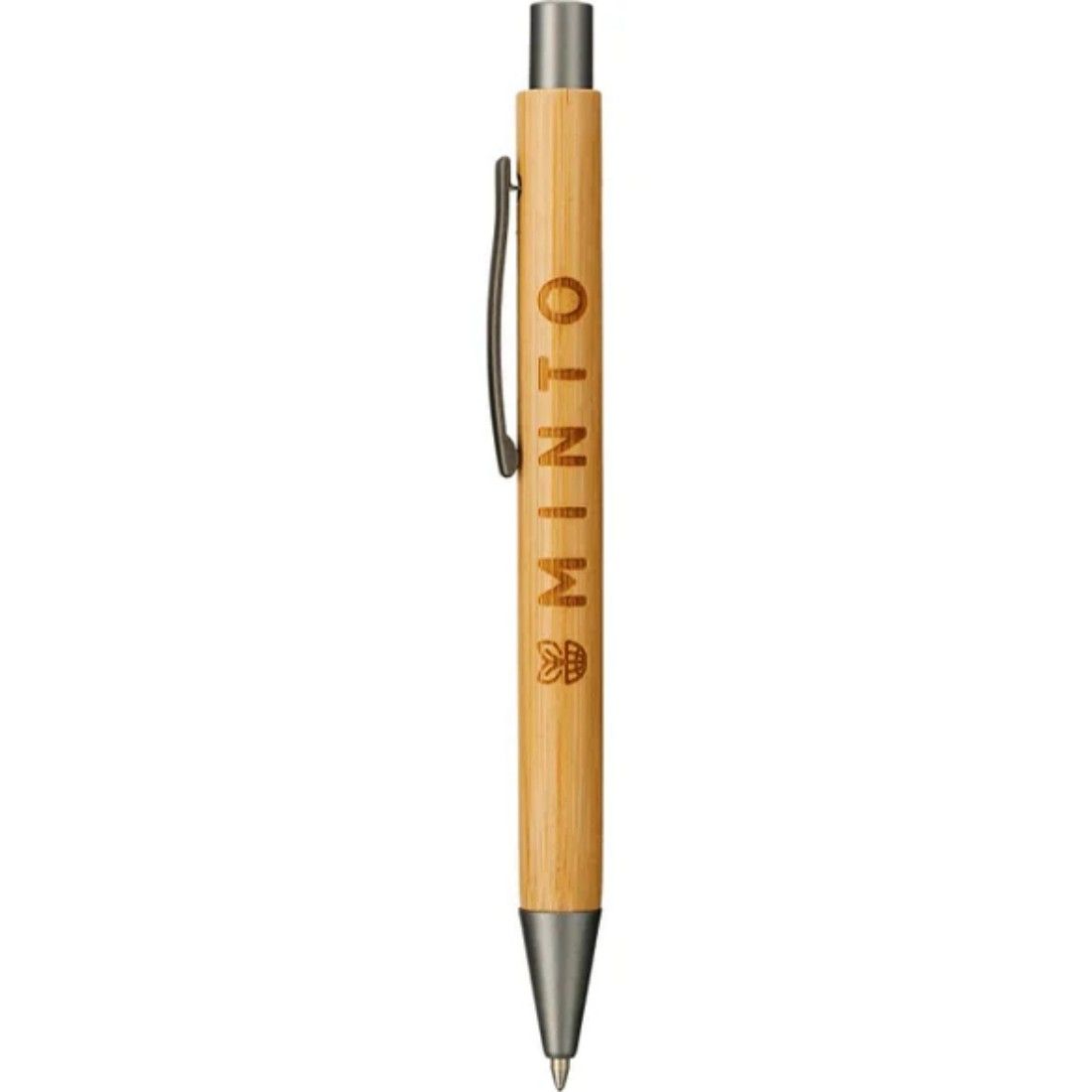 Custom Retractable Bamboo Ballpoint Pen