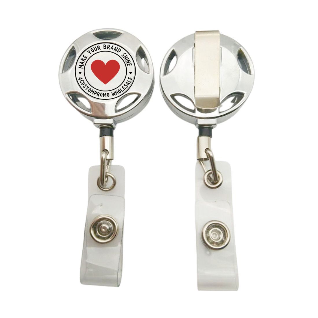 Custom Retractable Metal Badge Holder