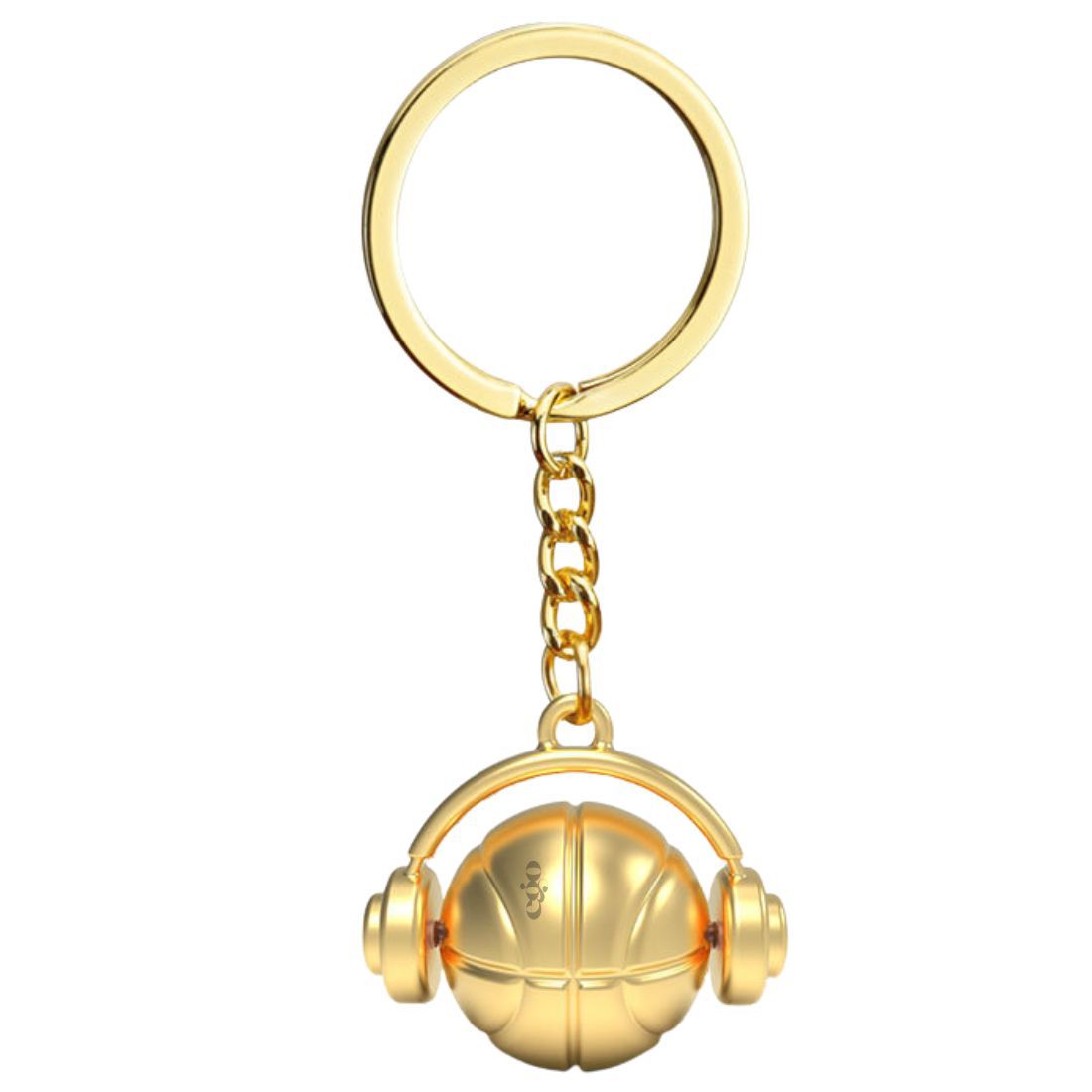Custom Rotating Metal Basketball Keychain