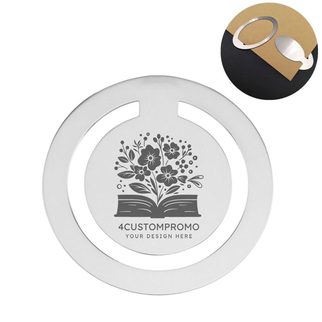 Custom Round Metal Bookmark Clip