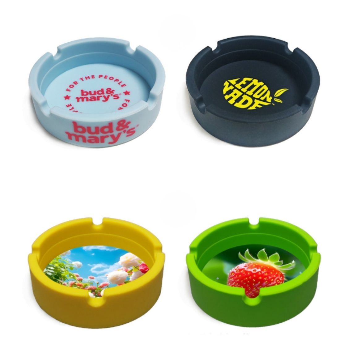 Custom Round Silicone Ashtray