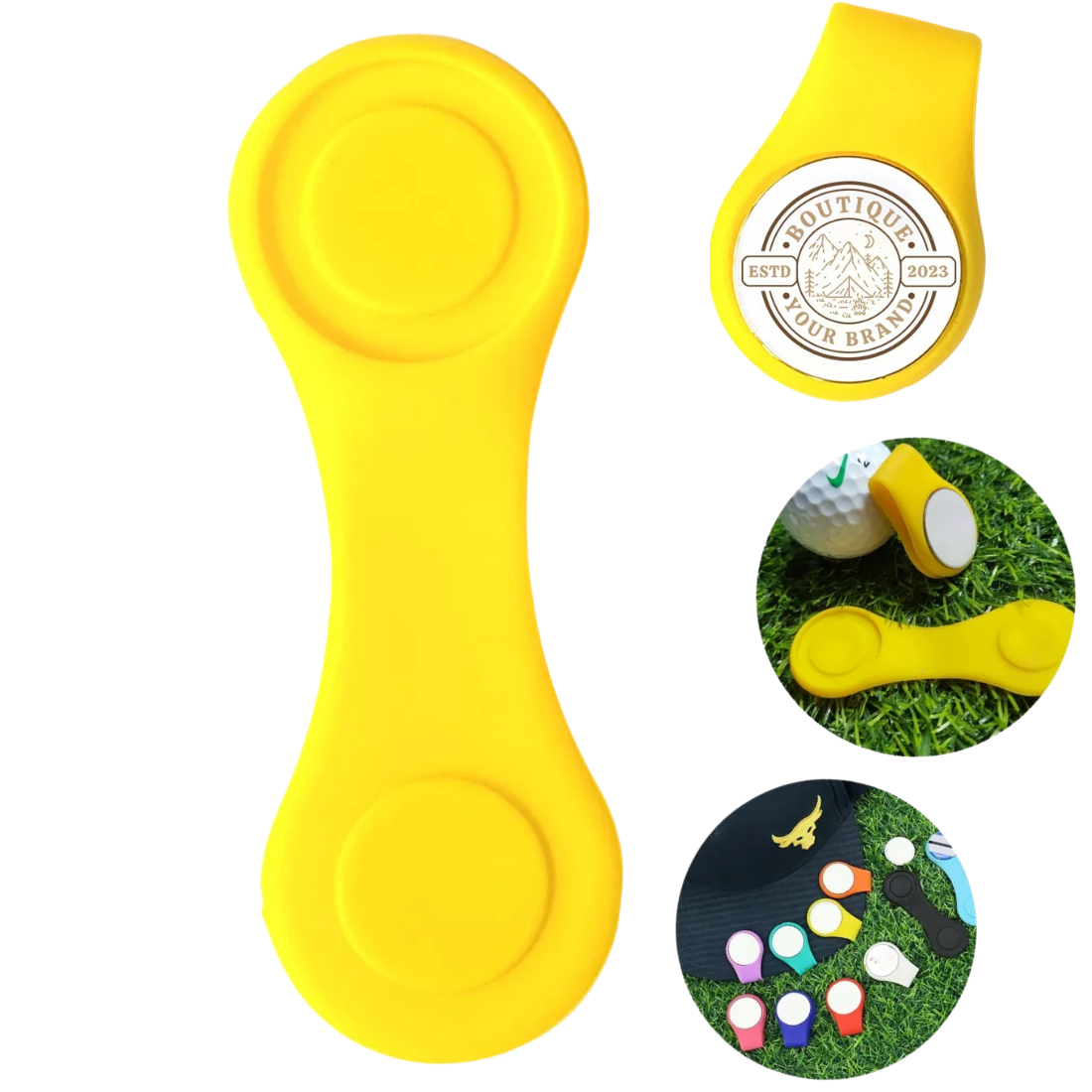 Custom Silicone Golf Hat Clip with Ball Marker