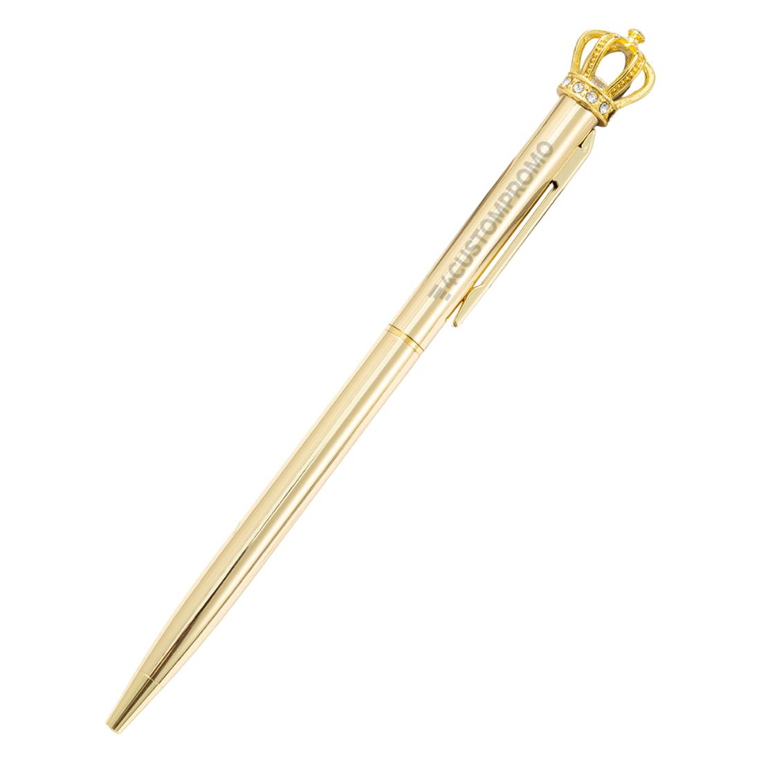 Custom Slim Twist Metal Crown Pen