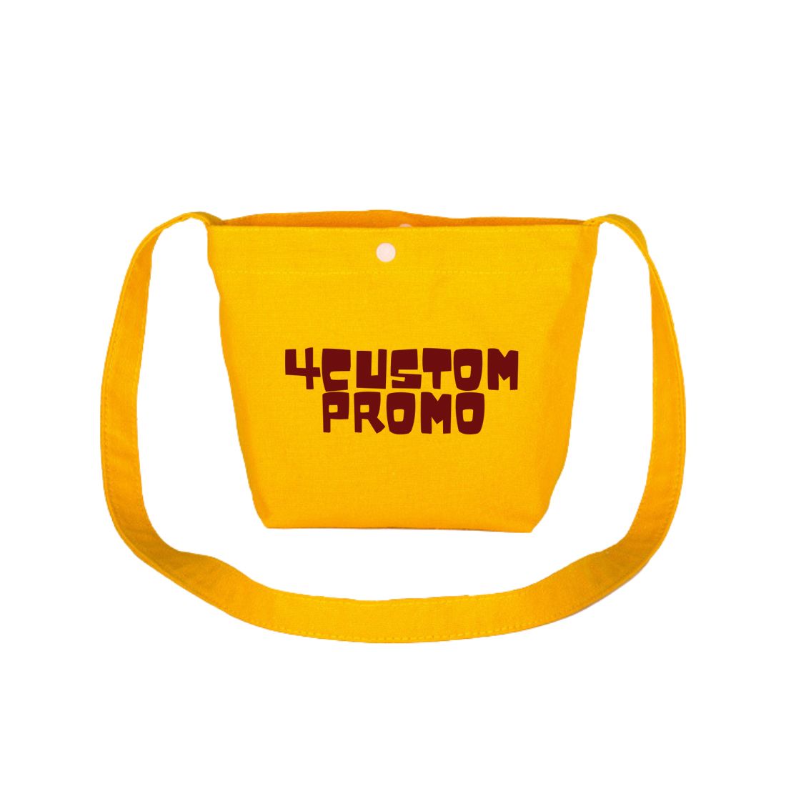 Custom Small Canvas Crossbody Bag with Snap - 10