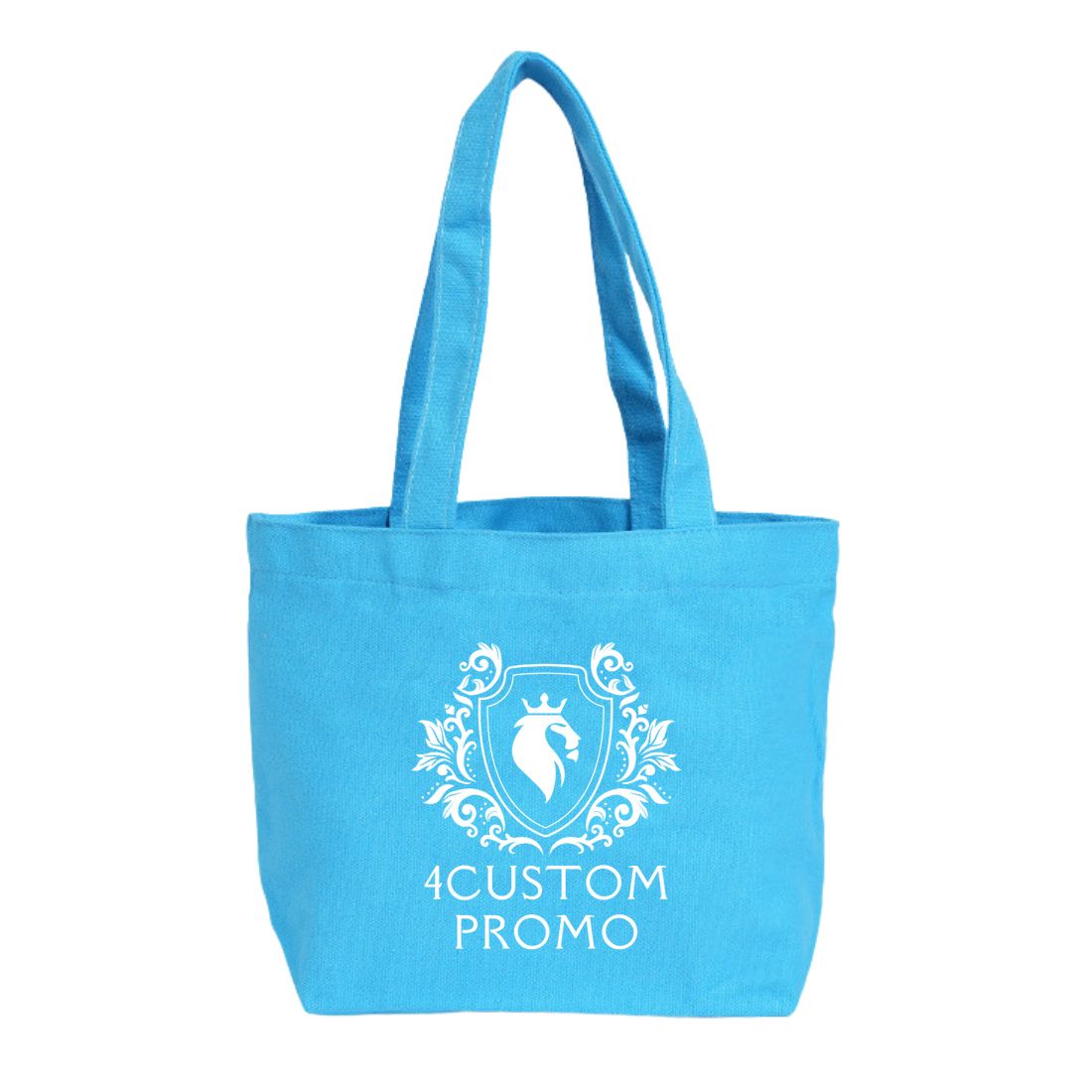 Custom Small Gusseted Cotton Canvas Tote Bag - 12