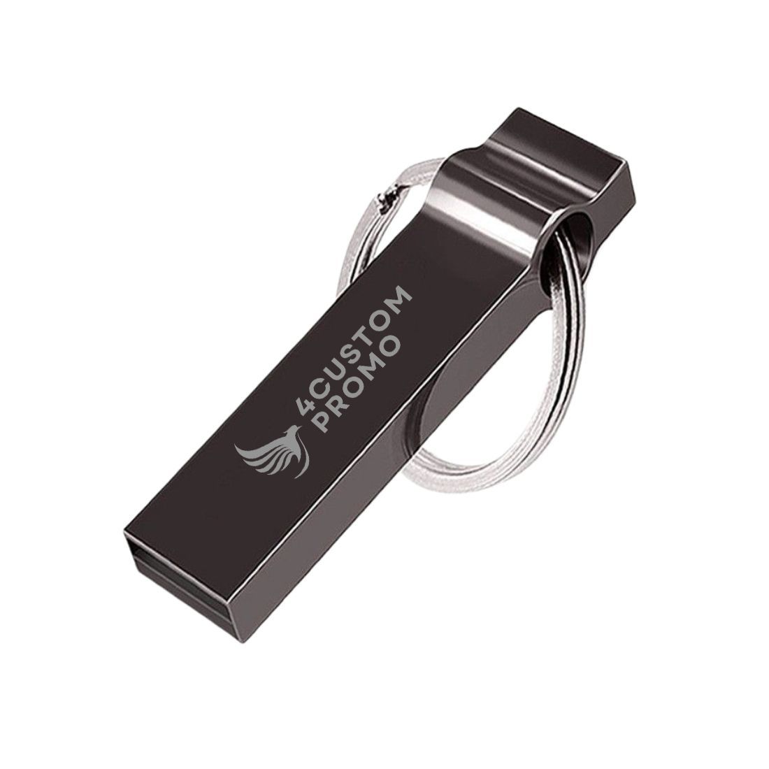 Custom Small Metal USB Drive with Keyring