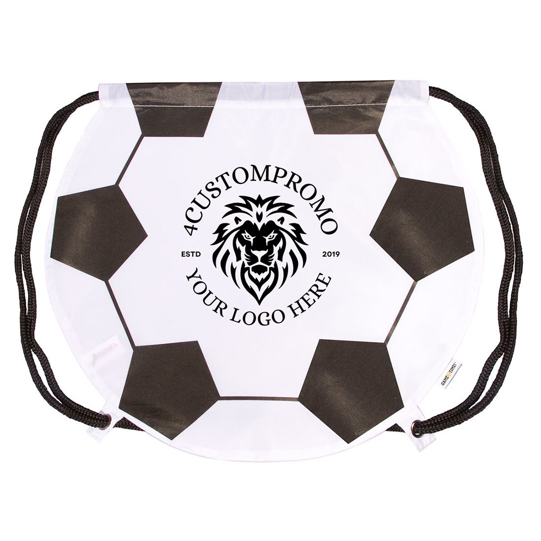 Custom Soccer Drawstring Backpack - 17