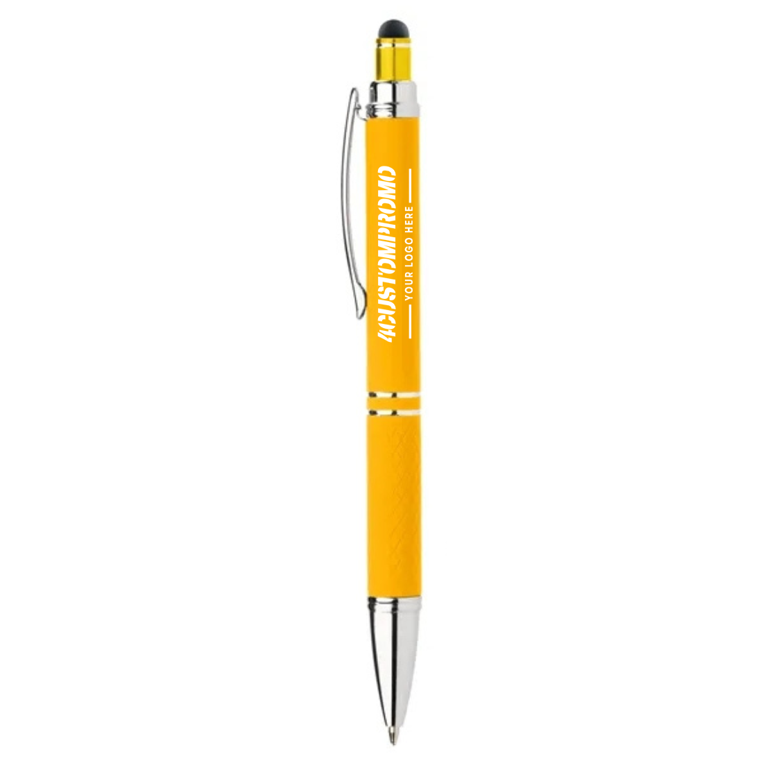 Custom Soft Touch Metal Ballpoint Pen with Stylus