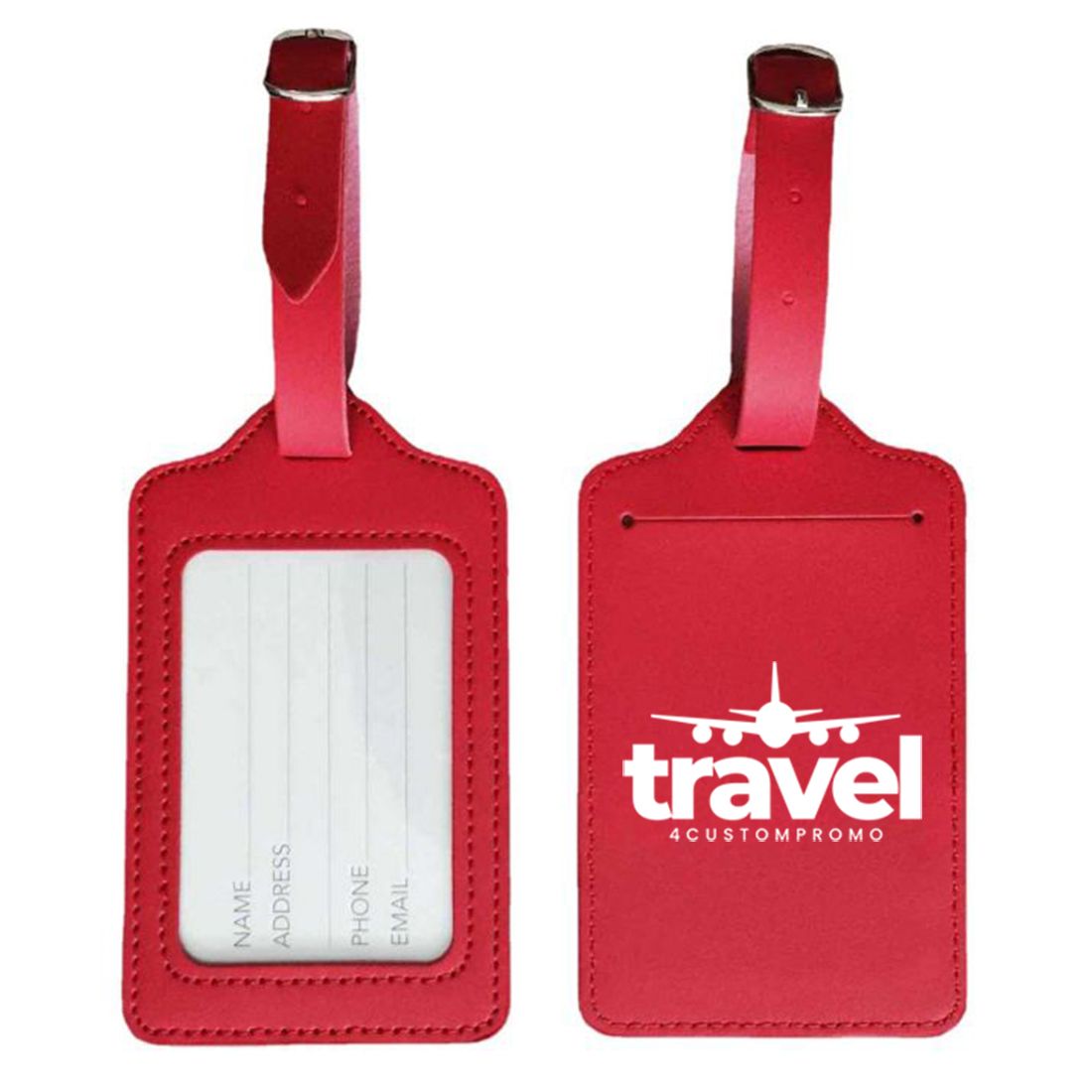 Custom Soft Touch PU Leather Luggage Tag