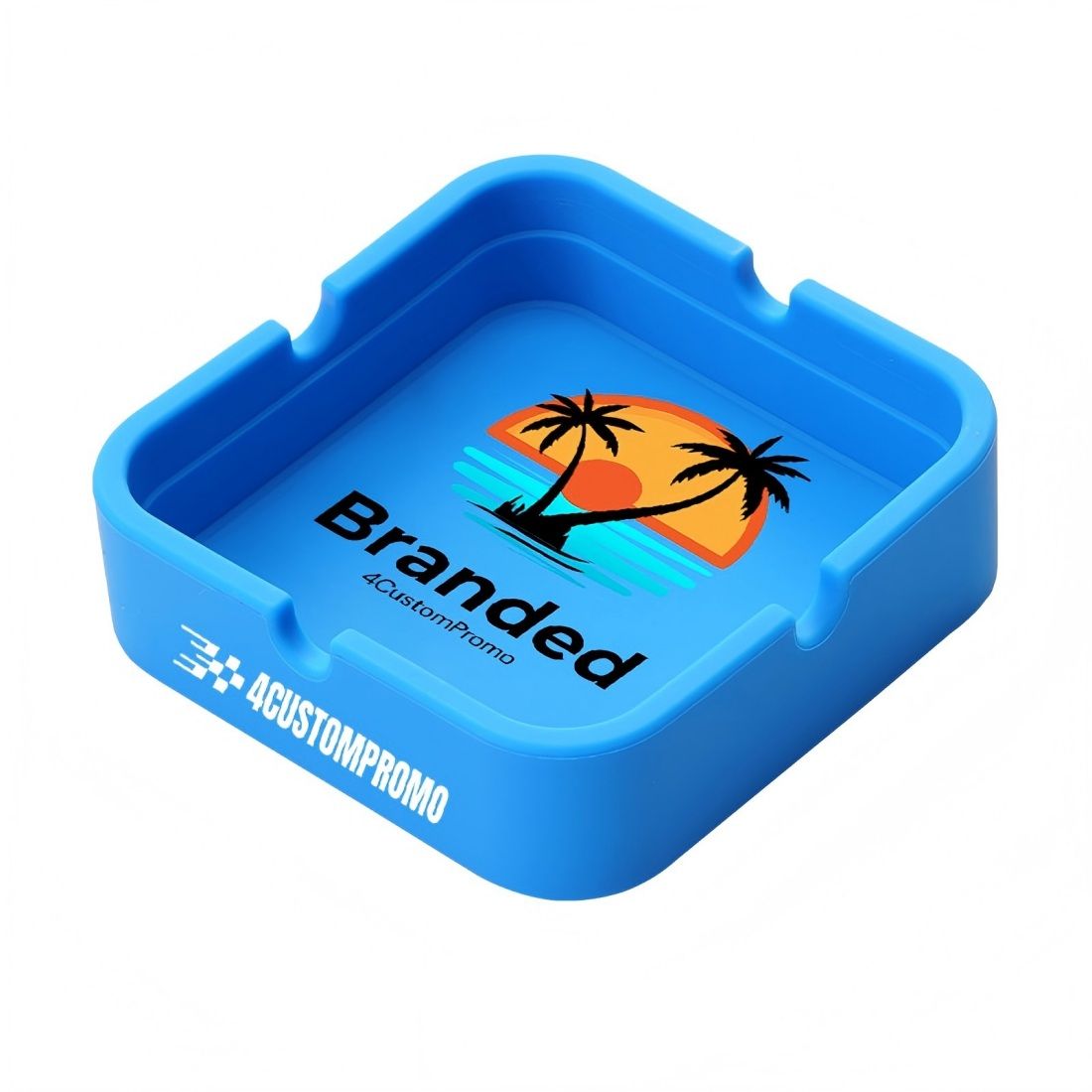 Custom Square Silicone Ashtray