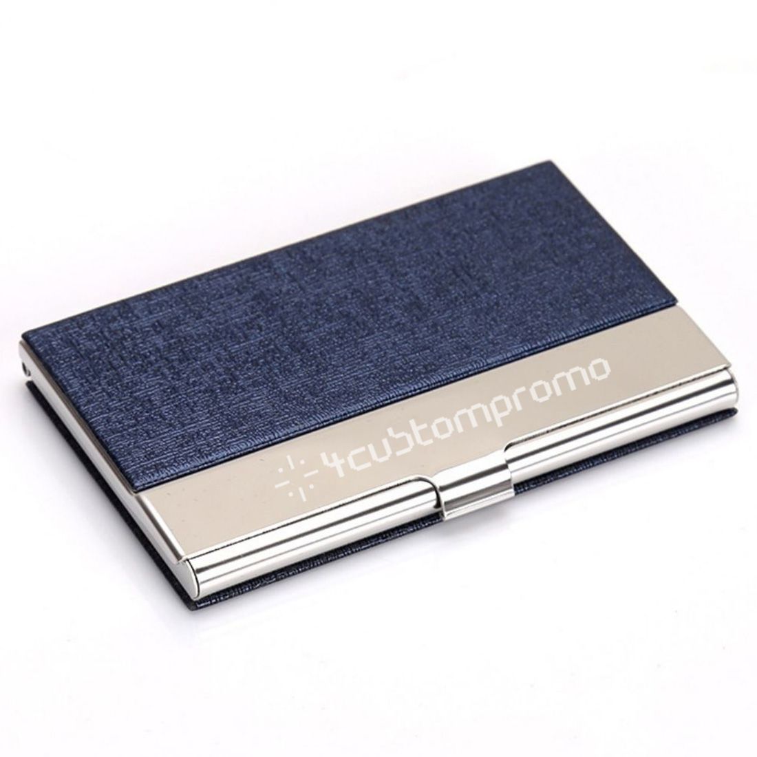 Custom Stainless Steel and PU Leather Card Case