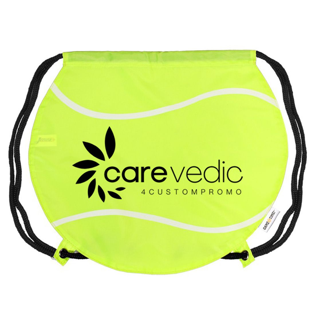 Custom Tennis Ball Drawstring Backpack - 17