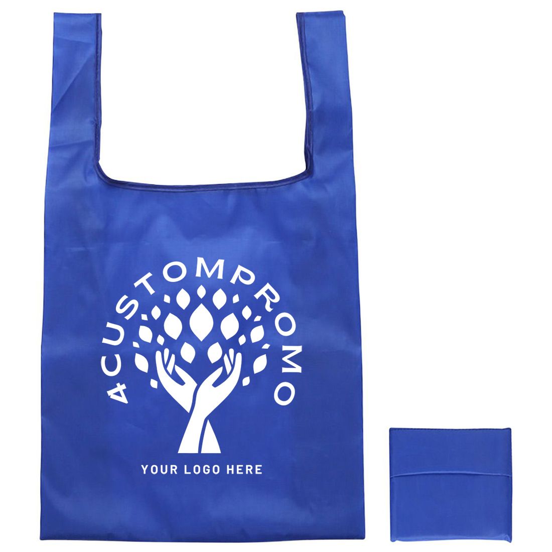 Custom Tide Twister Polyester Folding Tote Bag