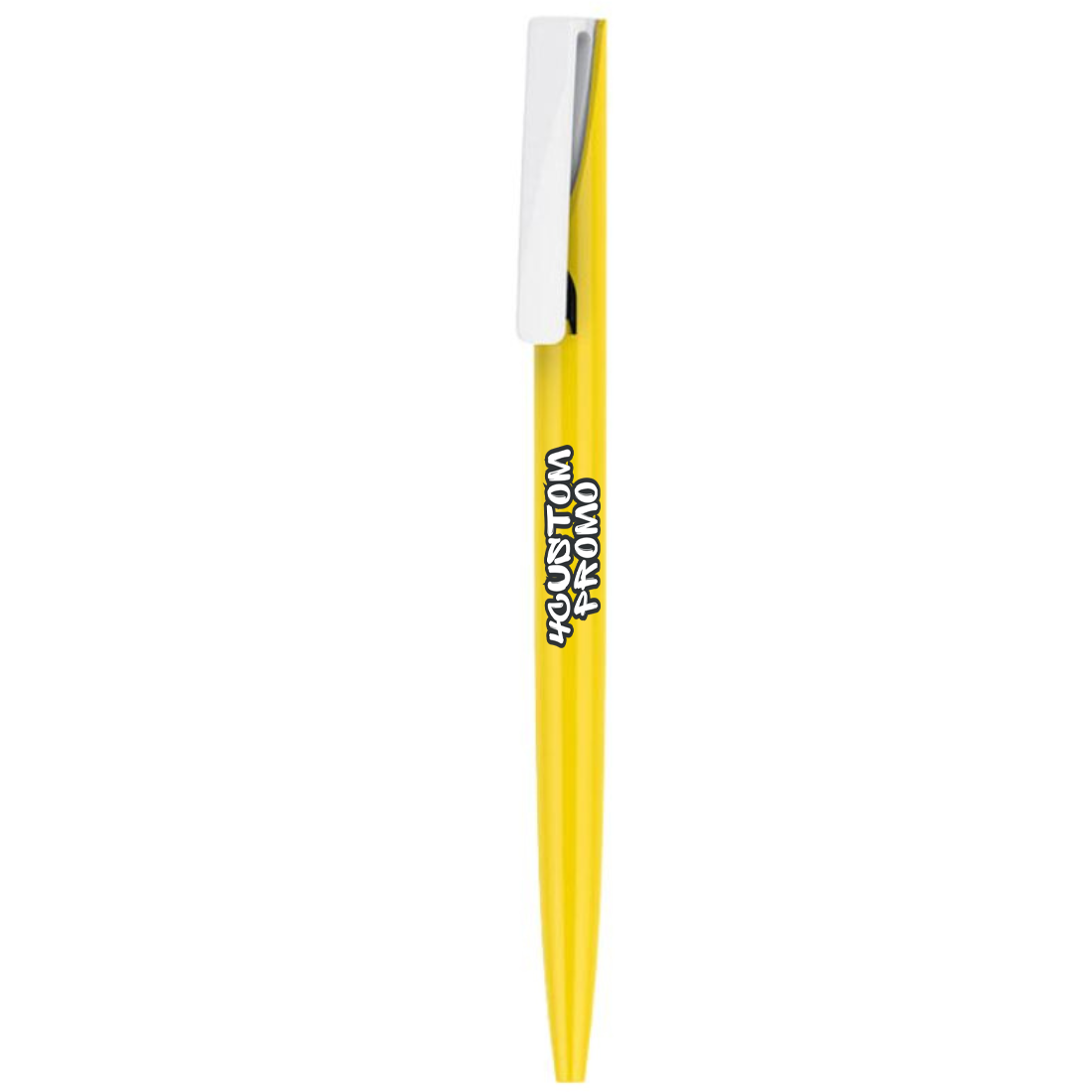 Custom Transparent White Clip Ballpoint Pens