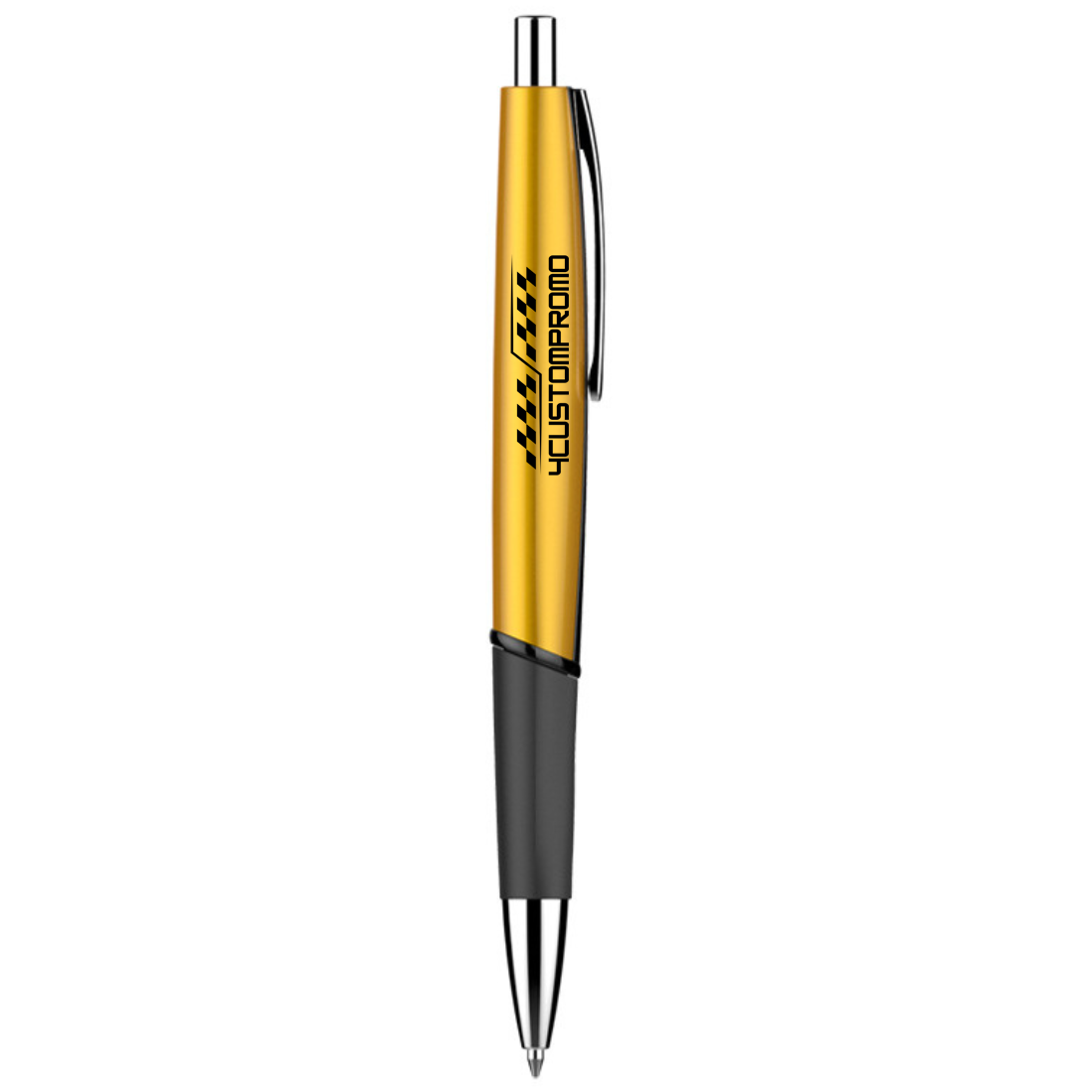 Custom Triangle Click Pen With Grip