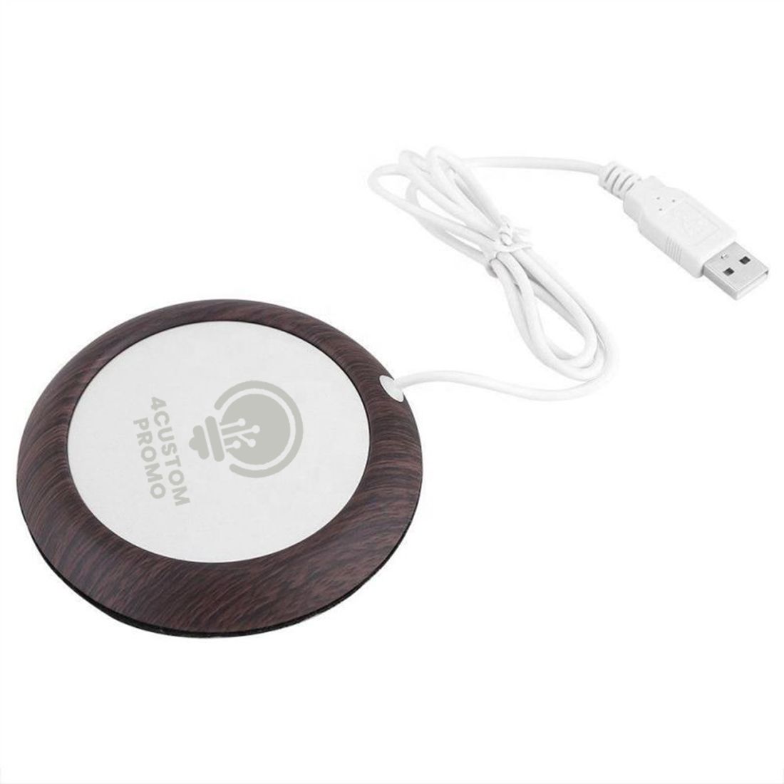 Custom USB Cup Warmer with Wood Grain Finish