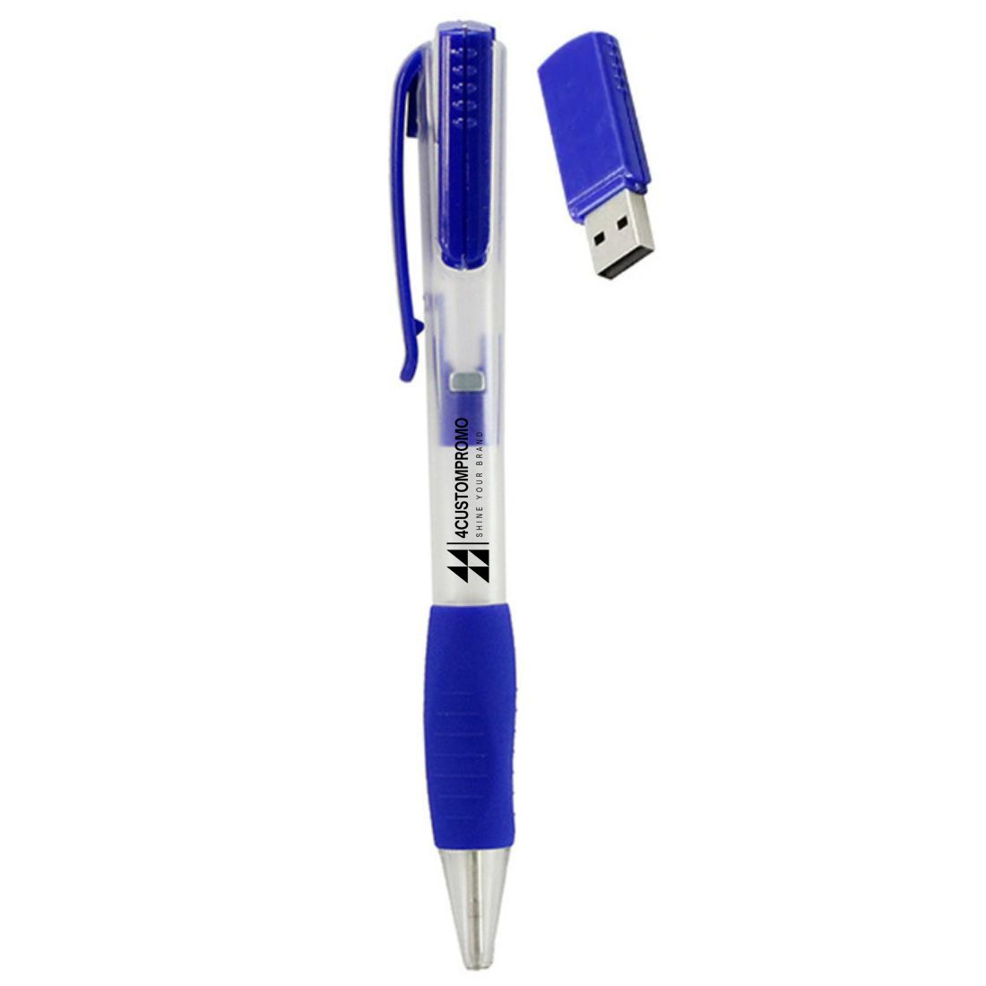 Custom USB Flash Drive Pen with Plastic Ballpoint