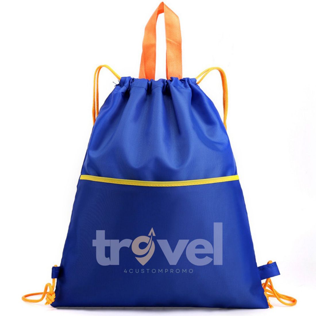 Custom Zippered Lightweight Drawstring Bag - 13