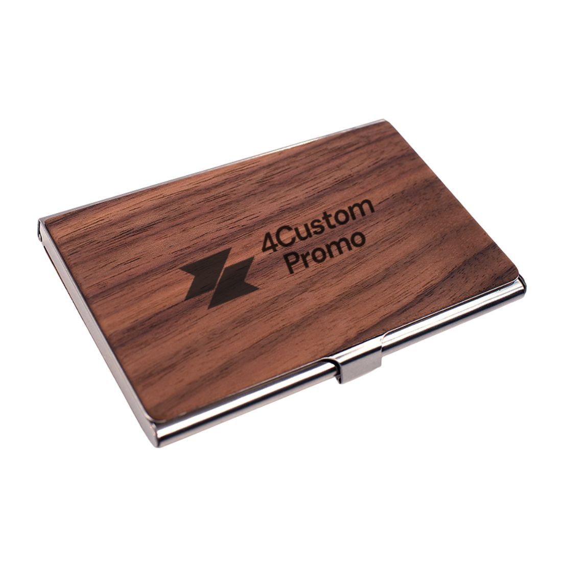 Custom Wood Cover Business Card Case