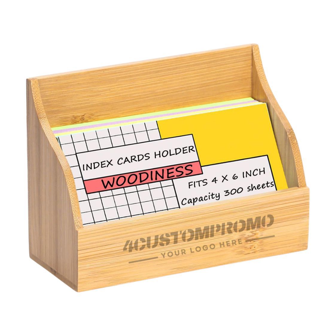 Custom Wooden Index Card Holder