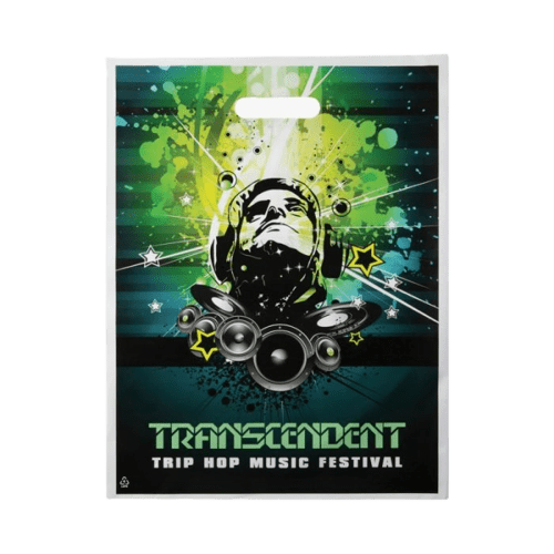 Custom Full Color Die Cut Plastic Bag - 12