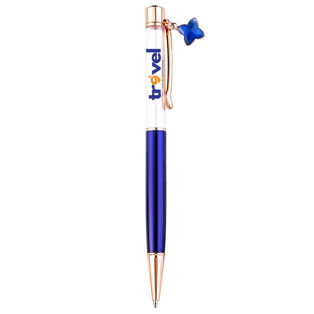 DIY Empty Barrel Ballpoint Pen with Top Diamond