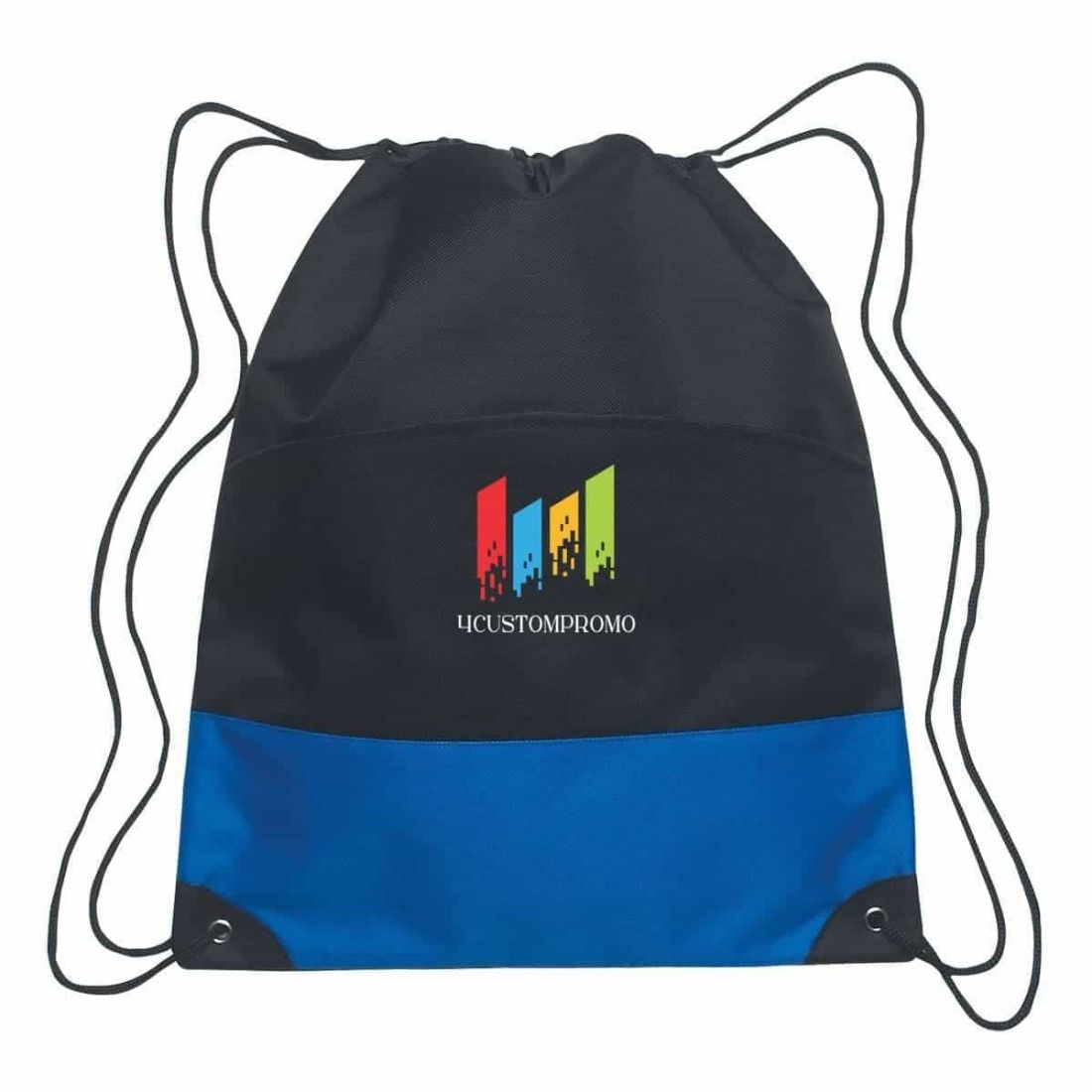 Heavy Polyester Drawstring Bag - 13.5