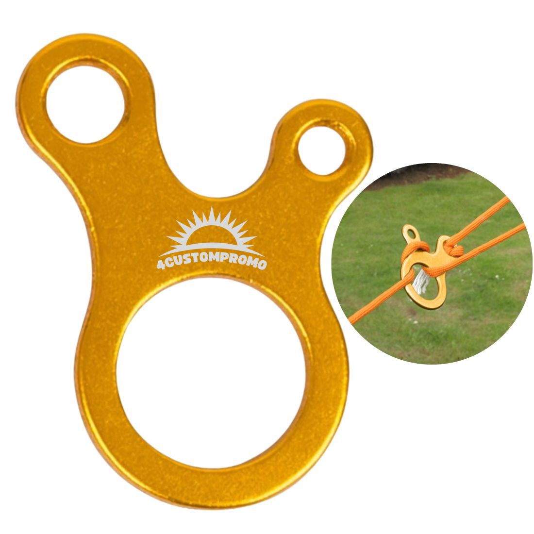 Guyline Cord Adjuster Custom 3 Hole Tent Rope Buckle