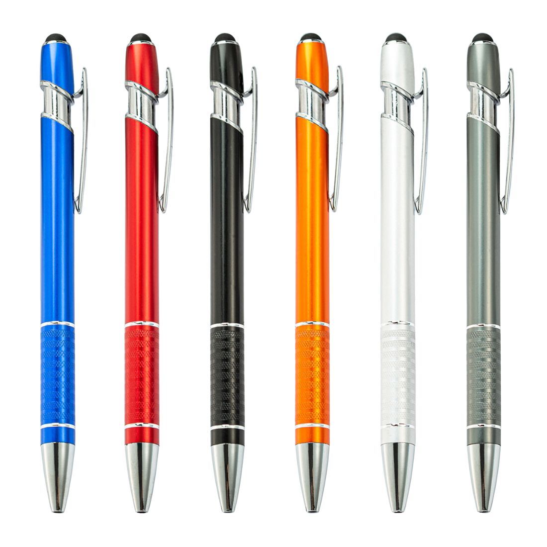 Custom Aluminum Click Ballpoint Pen with Stylus