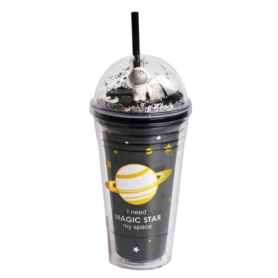 Custom 16 oz Starry Sky Astronaut Water Cup