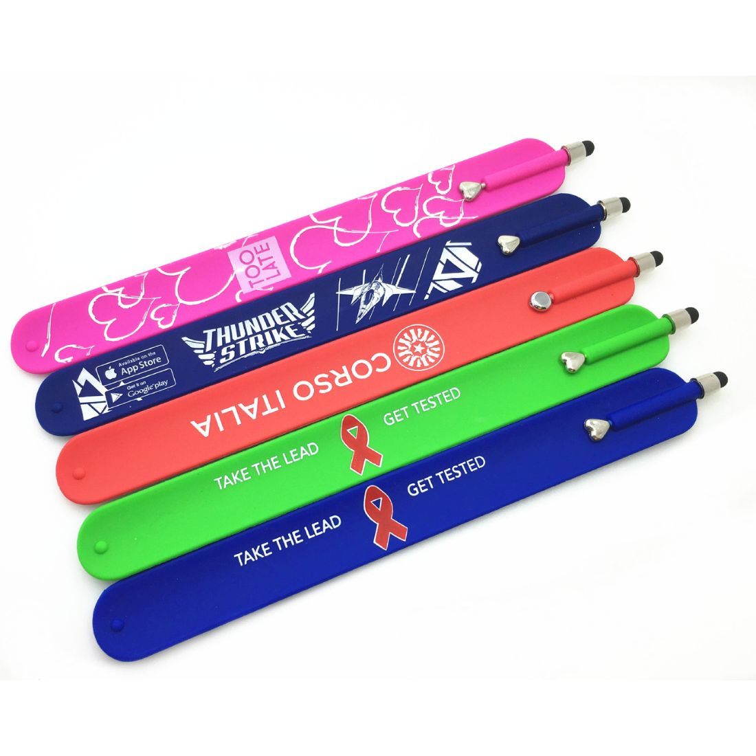 Personalized Skillz Slap Bracelets with Stylus