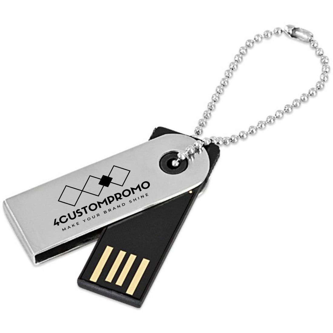 Personalized Ultra-Thin Spin Metal USB Drive