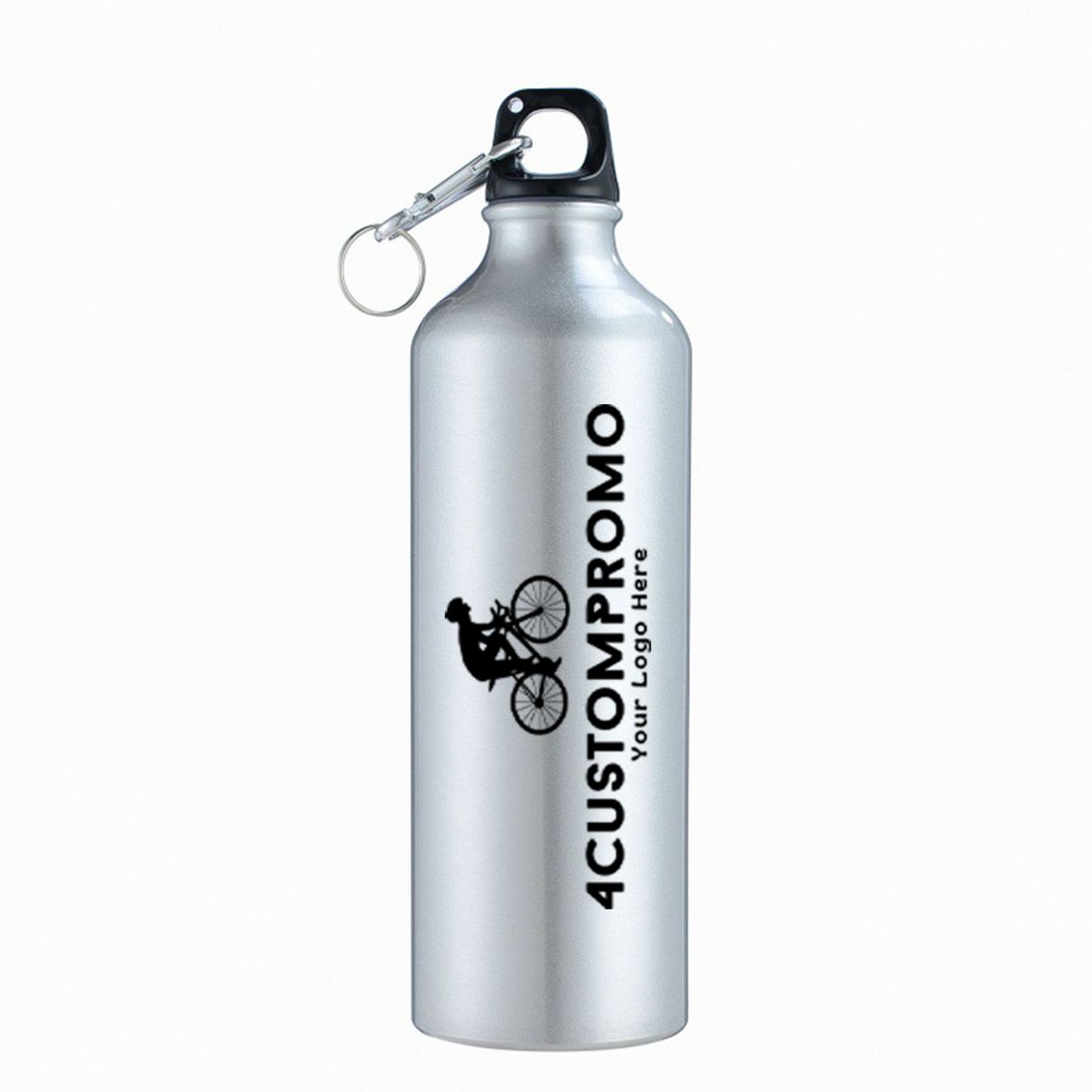 Promo 25 oz Aluminum Water Bottle with Carabiner